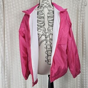 Vintage Pacific Trail Windbreaker Jacket Pink 90s  Size Medium
